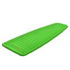 3 Inch Thick Inflatable Waterproof Camping Sleeping Pad-Green - Color: Green