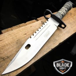 13" Military Combat Fixed Blade Hunting Knife Bayonet Tactical Bowie