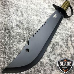 19.5" JUNGLE MACHETE HUNTING KNIFE MILITARY TACTICAL SURVIVAL SWORD